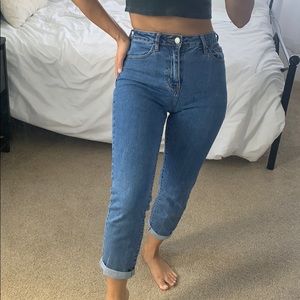 PacSun Mom Jeans Dark Blue